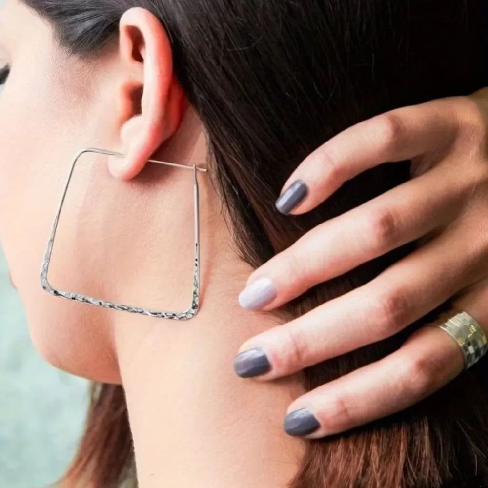 Square Hoop Earrings #2388